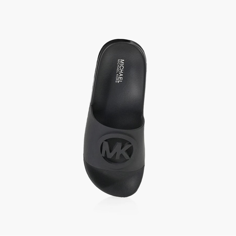 Michael Kors Black MK Slide Sandals